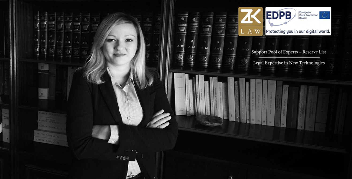 ZK Law Firm Announces the Selection of Ioanna Zafeiriou to the EDPB Support Pool of Experts – Reserve List